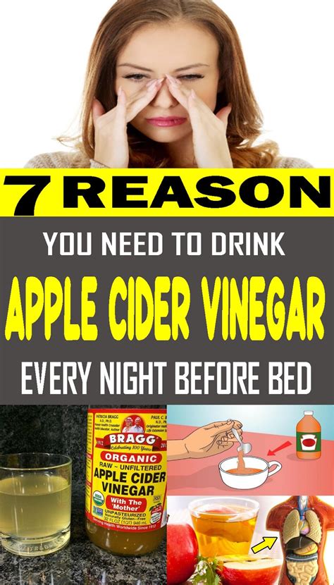 7 Reasons you Need to Drink Apple Cider Vinegar Every Night.